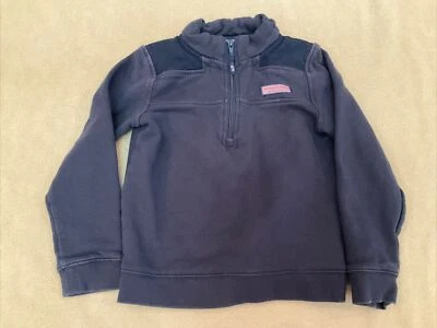 Vineyard Vines The Shep Shirt Sweatshirt Half Zip Navy 7 Boys - Image 1 of 4