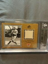 2001 HONUS WAGNER BGS 9  SP LEGENDARY CUTS GAME UNIFORM SHORT PRINT