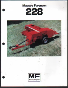 Massey Ferguson "228" Small Rectangular Baler Brochure - Picture 1 of 1