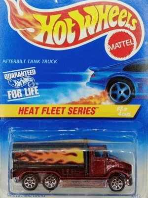 Hot Wheels Heat Fleet Series Peterbilt Tank Truck Metallic Red 7SP #539 1:64  - Image 1 of 3