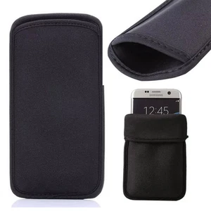 Soft Elastic Neoprene Shock Absorbing Sleeve Pouch Case Cover For Various Phones - Picture 1 of 8