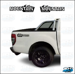 2 x Decals Fits Ford Ranger 4 x 4 MOUNTAIN OFF ROAD Vinyl Stickers Styling - Picture 1 of 3
