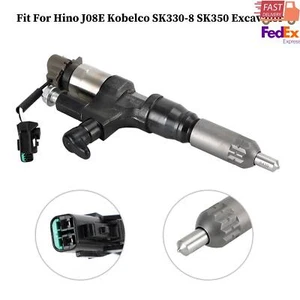 1PCS Fuel Injectors 095000-6593 Fit Hino J08E Kobelco 1984~18 3.8 4.7 Diesel - Picture 1 of 12