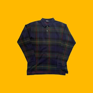 VINTAGE POLO RALPH LAUREN PLAID LS SHIRT / MADE IN USA / XL / BRAND NEW - Picture 1 of 1