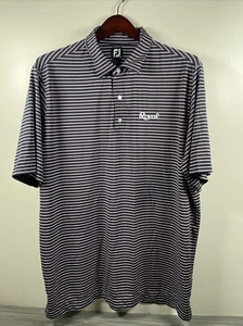 FootJoy FJ Black Pink Striped Stretch Short Sleeve Golf Polo Shirt Golf 2XL - Picture 1 of 8
