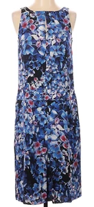 J.CREW COLLECTION Size 2 Floral silk sleeveless shift dress Style B1021 - Picture 1 of 12