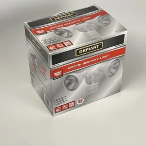 Defiant 180 Wide Degree Motion Detection Outdoor Security Light Wired, White - Picture 1 of 7