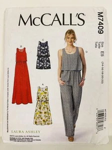 McCalls M7409 Laura Ashley Strampler Muster 7409 Hose Shorts Kleid Größen US 14-22 - Bild 1 von 2