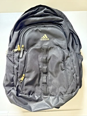 ADIDAS Prime 6 Multiple Compartment Black Backpack Travel School Loadspring - Image 1 of 4