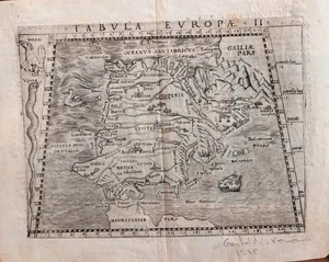 Hispania, Tabula Europa II .Gastaldi, Venecia 1548 - Imagen 1 de 1