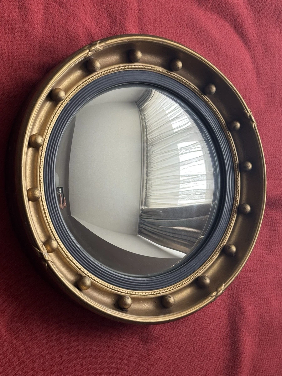 Dekoleidenschaft Rundspiegel-Set – 3-teilig, Goldener Metallrahmen, Ø 24 Cm, Für Wohnzimmer & Flur