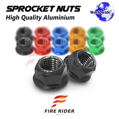 Black Rear Sprocket Nuts M10 For Suzuki LS650 Savage 650 All Year - Изображение 1 из 3