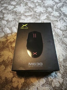 DELUX M630 GAMING MOUSE Black Unused - Picture 1 of 5