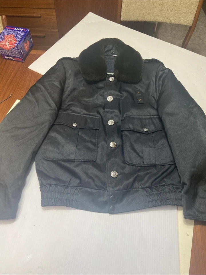 Tufnyl by Blauer Vintage Bomber Jacket Mens 38R Black Tactical Security Police - Image 1 of 4