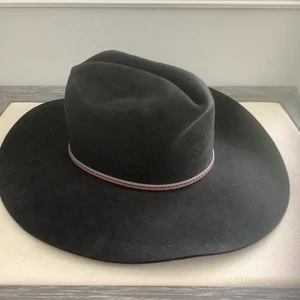 Sombrero de Vaquero George Strait por Resistol 4X Castor Fieltro Negro 7 3/8 Hill Country - Imagen 1 de 14