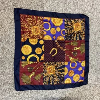 Bufanda de seda Celine vintage para mujer Paris envolvente 34" chal bufanda cuadrada Foto 1 de 4