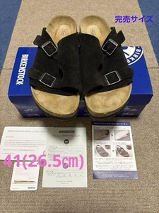Birkenstock Zurich 26.5Cm Narrow Soft Footbed Black Size US8.5 - Picture 1 of 12