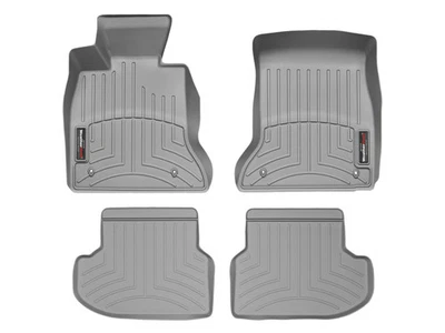 Forro de piso WeatherTech para BMW 528i 2011-2016 - 1ª y 2ª fila, gris Foto 1 de 4