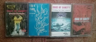 EDGE OF SANITY - Nothing But..., Infernal, EP ... - Lot 4 tapes from Bulgaria - Image 1 of 4