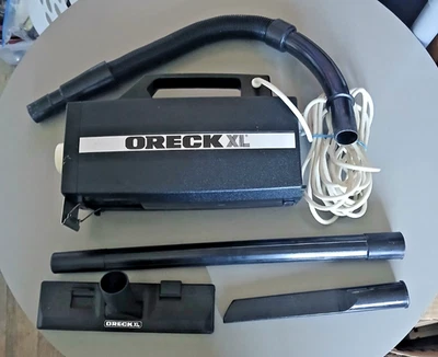 Oreck XL Handheld Compact Canister Vacuum Cleaner BB-280D Black w Attachments - Image 1 of 4