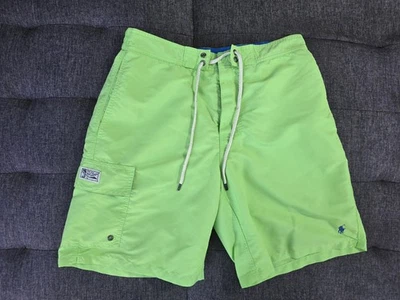 Polo Ralph Lauren Nylon Board Shorts Bañador Verde Carga Hombre’s Pequeño Foto 1 de 4