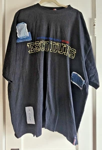 Willie ESCO DUNES Parcheado Azul Marino Hombre Talla XXXL Camiseta Manga Corta - Imagen 1 de 8