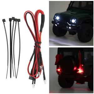 RC Scheinwerfer Rücklicht Set 2 weiße und 2 rote LED Lichter RC Auto vorne und hinten - Bild 1 von 23