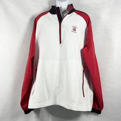 FootJoy FJ Jacket Mens XL White Windbreaker 1/4 Zip Long Sleeve Embroidered NWOT - Image 1 of 4