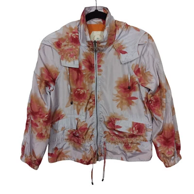 Chaqueta Anthropologie Hei Hei Para Mujer S Pequeña Púrpura Cortavientos Cordón Capucha Foto 1 de 4