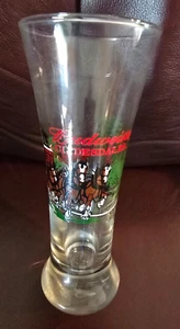 VINTAGE BUDWEISER CLYDESDALES PILNER GLASS *NICE* - Picture 1 of 2