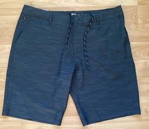 Hang Ten Men's Lightweight Stretch Quick Dry Shorts Black Size 40 - Picture 1 of 6