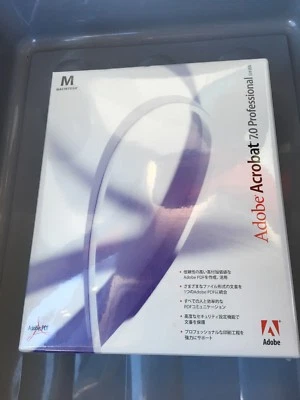 New Sealed Japanese Adobe Acrobat 7.0 Professional Software Macintosh Mac - Image 1 of 4