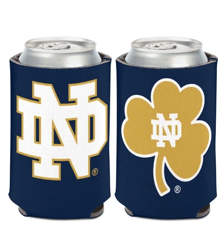 NOTRE DAME FIGHTING IRISH CAN BOTTLE COOZIE KOOZIE COOLER HOLDER Cover