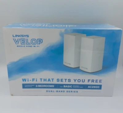 LINKSYS Velop AC2600 Whole Home Wi-Fi System Dual Band Series  - 2 Set S44A - Image 1 of 4