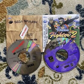 Sega Saturn Bootleg Sampler & Virtual Fighter 2 Discs Not For Resale Bundle