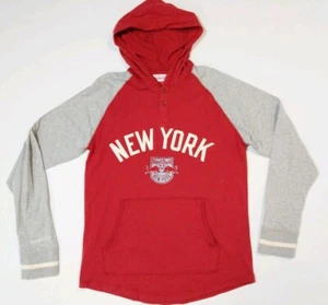 Nueva York Red Bull Mitchell & Ness Sudadera con Capucha Grande RBNY MLS Grandes Ligas Fútbol Med - Imagen 1 de 8