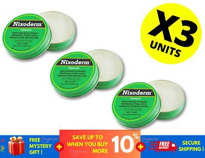 Nixoderm Ointment 17.7g For Skin Problems Acne Rashes Eczema & Ringworm X 3 - Image 1 of 4