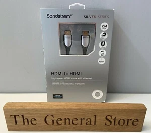 Sandstrom Silver Series - High Speed HDMI Cable With Ethernet - 2 Meters - Imagen 1 de 7