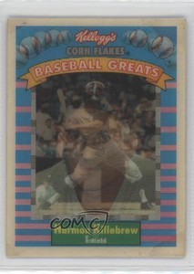 1991 Sportflics Kellogg's Corn Flakes Baseball Greats Harmon Killebrew #6 HOF