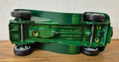 Y 1 1936 Jaguar SS100 grün Models of Yesteryear Matchbox in J Box grün über gelb - Bild 1 von 4