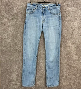 *Lacoste Jeans Mens 32x34 Blue Distressed Faded Light Wash Measures 32x34 - Picture 1 of 8