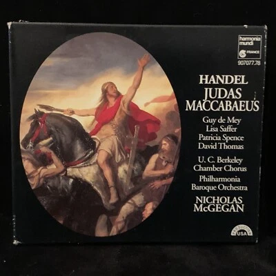 HANDEL Judas Maccabaeus - NICHOLAS McGEGAN - HARMONIA MUNDI 2CD 1993 germany - Image 1 of 4