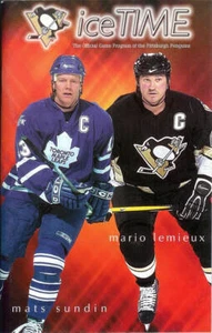 Oct 10 2002 Pittsburgh Penguins Maple Leafs Mario Lemieux Sundin IceTime Program - Picture 1 of 1