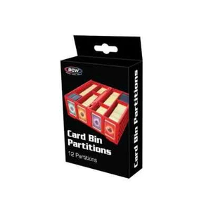 12 particiones de contenedor de tarjetas coleccionables rojas BCW para 1600 3200 divisor de caja deportes - Imagen 1 de 3