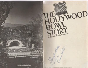 THE HOLLYWOOD BOWL STORY, VON JOHN ORLANDO NORTHCUTT, 1963,- HANDSIGNIERT - Bild 1 von 2