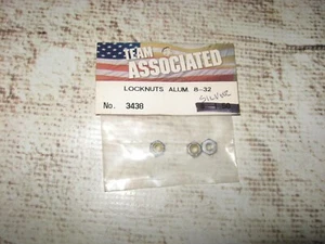 Vintage RC Associated 8-32 Locknuts Aluminum Silver (3) 3438 - Picture 1 of 1