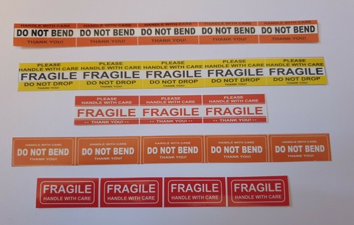 FRAGILE STICKER 1.45