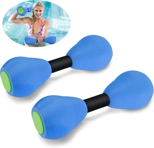 Aquatic Dumbells,1 Pair Foam Water Weights Aerobic Exercise Fitness Equipment Du - Picture 1 of 12