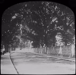 Glass Magic Lantern Slide MEADS ROAD EASTBOURNE C1910 PHOTO ENGLAND SUSSEX - Picture 1 of 2