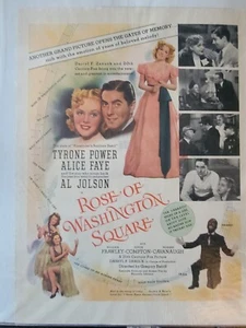 1939 Magazine Movie Ad "Rose of Washington square" - Picture 1 of 2